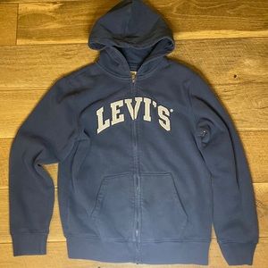 Levi’s blue zip up hoodie